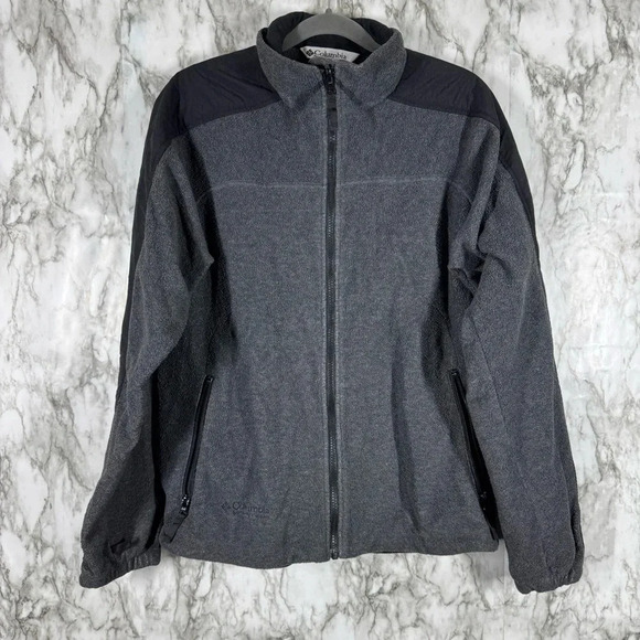 Columbia Tops - Columbia Vertex Core Interchange Women’s Fleece Jacket Large Gray Black Outdoors